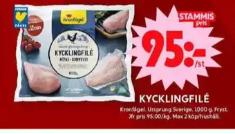 ICA Maxi Kronfågel kycklingfilé erbjuda