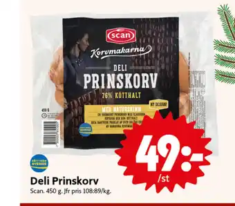 ICA Nära Scan deli prinskorv erbjuda