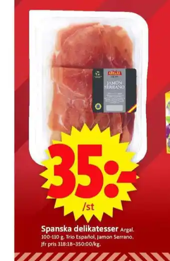 ICA Supermarket Argal serranoskinka erbjuda