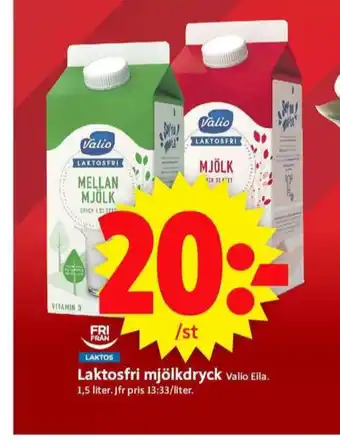 ICA Supermarket Valio mellanmjölk erbjuda