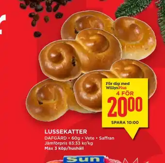 Willys Hemma Dafgårds butiksbakat kaffebröd erbjuda