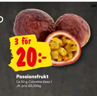 City Gross Passionsfrukt erbjuda