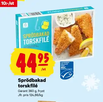 City Gross Sprödbakad torskfilé erbjuda