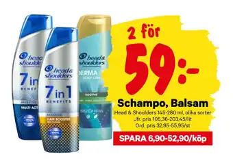 City Gross Schampo, balsam erbjuda
