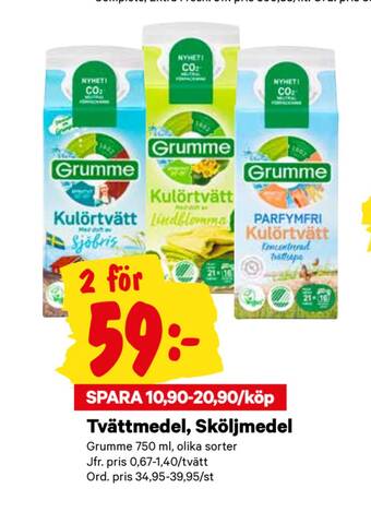 City Gross Tvättmedel, sköljmedel erbjuda