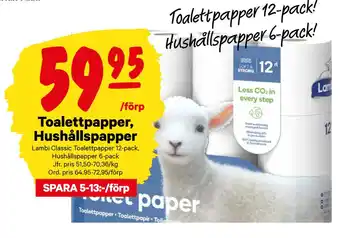 City Gross Toalettpapper, hushållspapper erbjuda