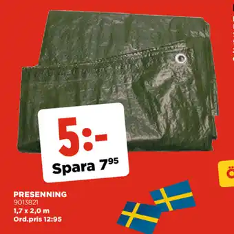 Jem&Fix Presenning 1,7x2,0mm erbjuda