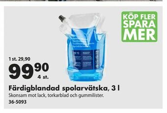 Biltema Färdigblandad spolarvätska 3 l erbjuda