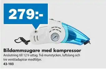 Biltema Bildammsugare med kompressor erbjuda