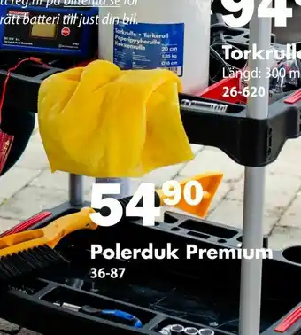 Biltema Polerduk Premium erbjuda