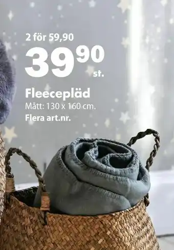 Biltema Fleecepläd erbjuda