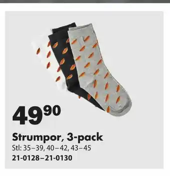 Strumpor 3-pack