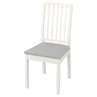IKEA Ekedalen stol, vit/orrsta ljusgrå erbjuda
