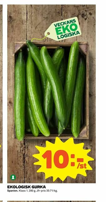 Coop Extra Ekologisk gurka erbjuda