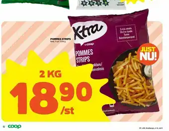 Coop Extra Pommes strips erbjuda
