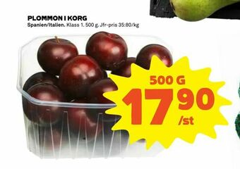 Coop Extra Plommon i korg erbjuda