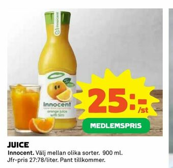Coop Daglivs Juice erbjuda