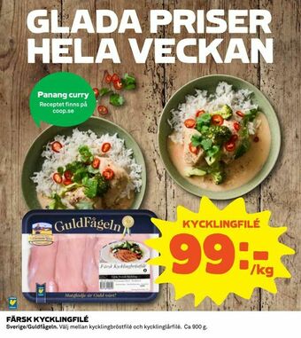 Coop Daglivs Färsk kycklingfilé erbjuda