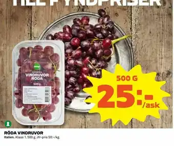 Röda vindruvor