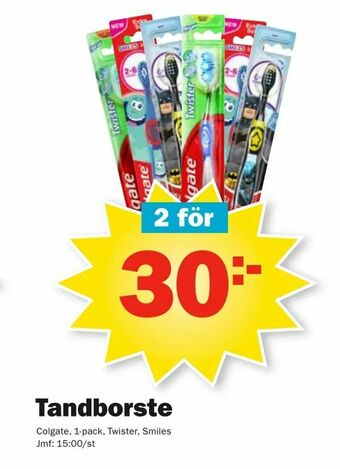 Pekås Tandborste erbjuda