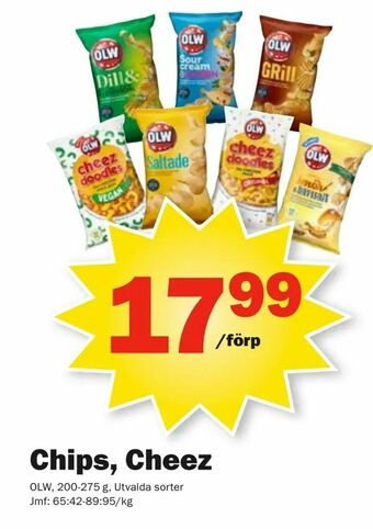 Pekås Chips, Cheez erbjuda
