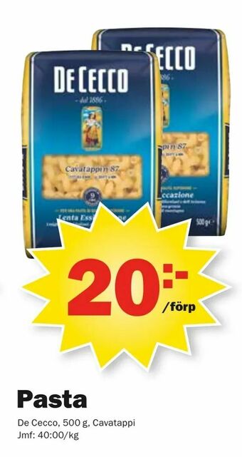 Pekås Pasta erbjuda