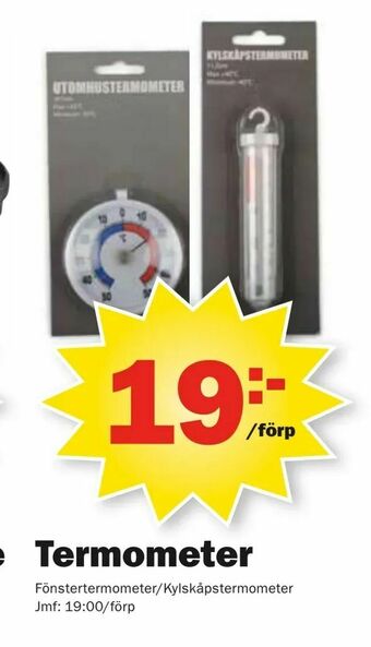 Pekås Termometer erbjuda
