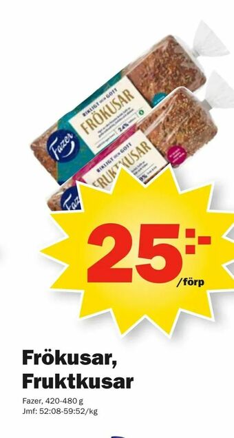 Pekås Frökusar, Fruktkusar erbjuda