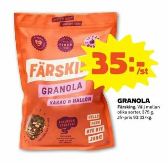 Stora Coop Granola erbjuda