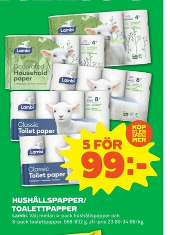 Stora Coop Hushållspapper/ toalettpapper erbjuda