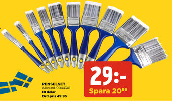 Penselset 10 delar