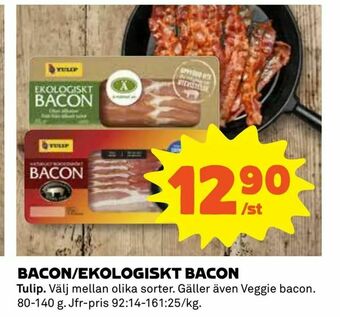 Coop Bacon/ekologiskt bacon erbjuda