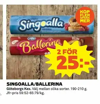 Coop Singoalla/ballerina erbjuda
