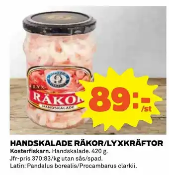 Coop Handskalade räkor/lyxkräftor erbjuda