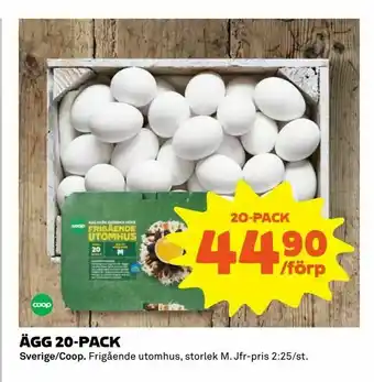 Coop Extra Ägg 20-pack erbjuda