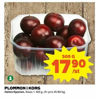 Coop Extra Plommon i korg erbjuda