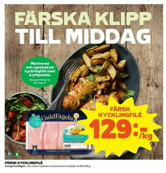 Coop Extra Färsk kycklingfilé erbjuda