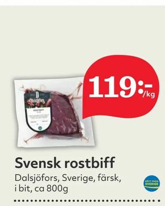 Hemköp Svensk rostbiff erbjuda