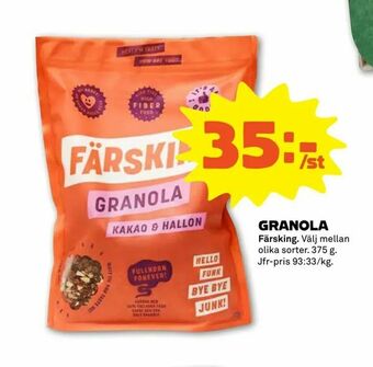 Stora Coop Granola erbjuda
