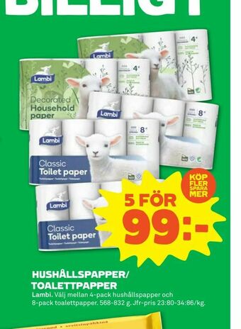 Stora Coop Hushållspapper/ toalettpapper erbjuda
