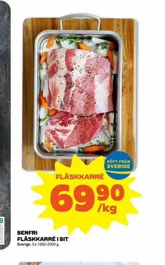Stora Coop Benfri fläskkarré i bit erbjuda