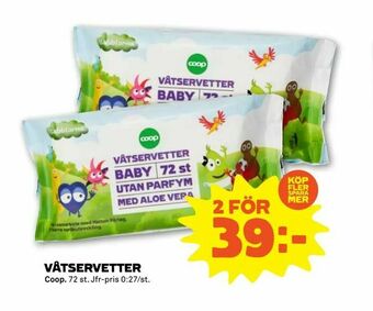 Coop Forum Våtservetter erbjuda