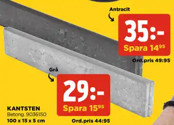 Jem&Fix Kantsten 100x15x5cm erbjuda