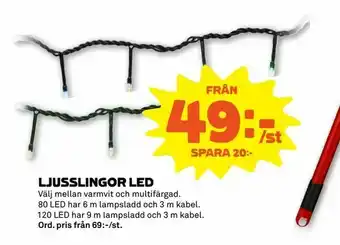 Stora Coop Ljusslingor led erbjuda