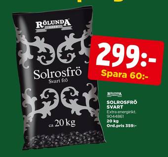 Jem&Fix Solrosfrö svart erbjuda