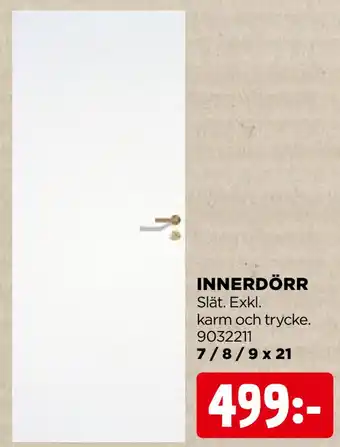 Jem&Fix Innerdörr erbjuda