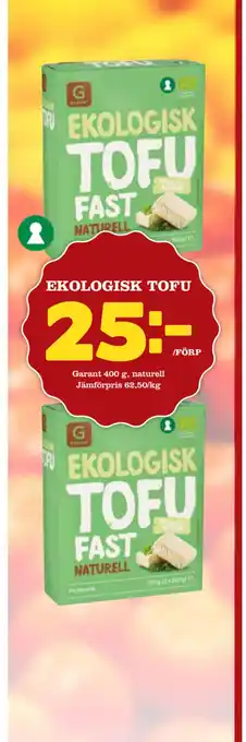 Bonum Matmarknad Ekologisk tofu erbjuda