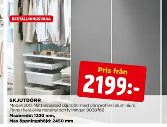 Jem&Fix Skjutdörr erbjuda