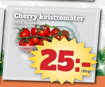 Bonum Matmarknad Cherry kvisttomater erbjuda
