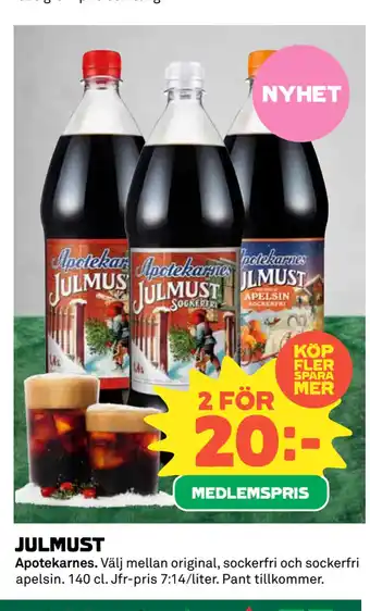 Coop Julmust erbjuda